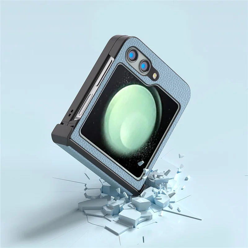 ABEEL For Samsung Galaxy Z Flip5 5G Phone Case Hinge Protection Ultra-thin Shell Cover - Baby Blue