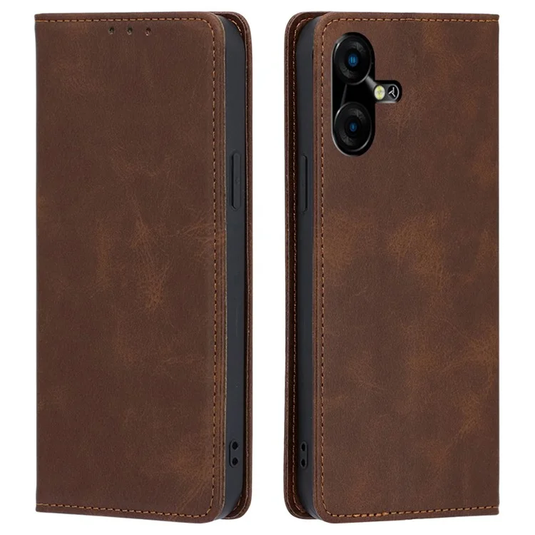 For TECNO Pova Neo 3 4G Case Wallet Stand Anti-Drop Phone Cover - Brown