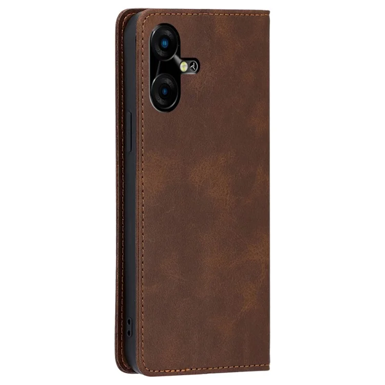 For TECNO Pova Neo 3 4G Case Wallet Stand Anti-Drop Phone Cover - Brown