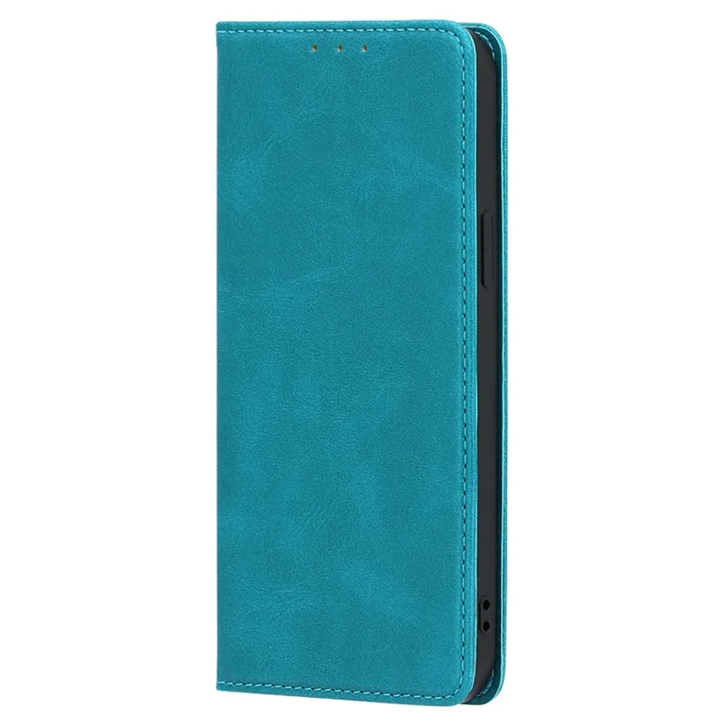 For Motorola Moto G14 4G Case Wallet Stand Calf Texture Leather Cover - Baby Blue