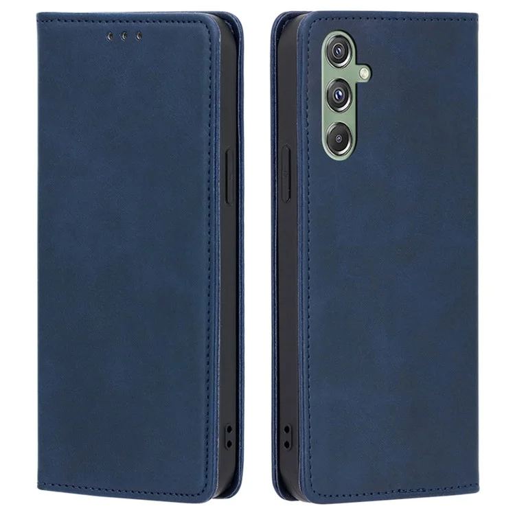 Pour Samsung Galaxy M34 5G / F34 5G Étui Portefeuille Cuir Support Housse de Téléphone - Saphir