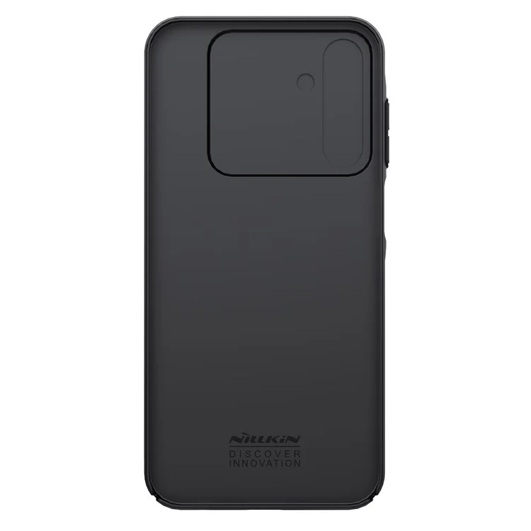 NILLKIN CamShield pour Samsung Galaxy A15 5G / 4G Étui Slim-Fit Hard PC Coque de Téléphone avec Protecteur d'Objectif Coulissant - Noir