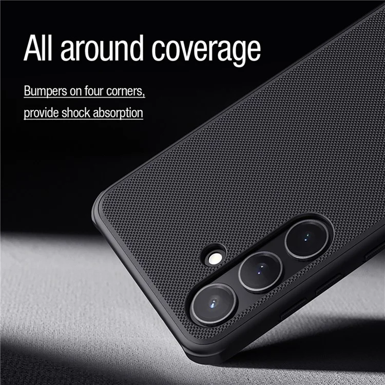 NILLKIN Frosted Shield Pro for Samsung Galaxy S24 Phone Case Compatible with MagSafe - Black