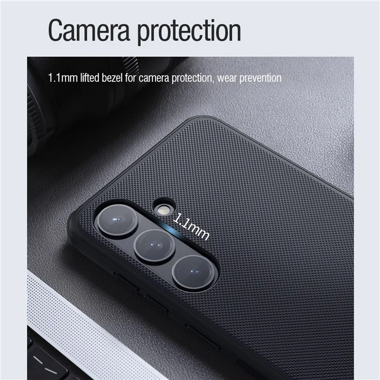 NILLKIN Frosted Shield Pro for Samsung Galaxy S24 Phone Case Compatible with MagSafe - Black