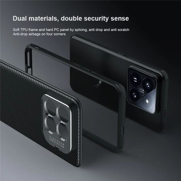 NILLKIN CamShield Prop Magnetic Series for Xiaomi 14 Phone Case Precise Cut-out Camera Protection Cover - Blue