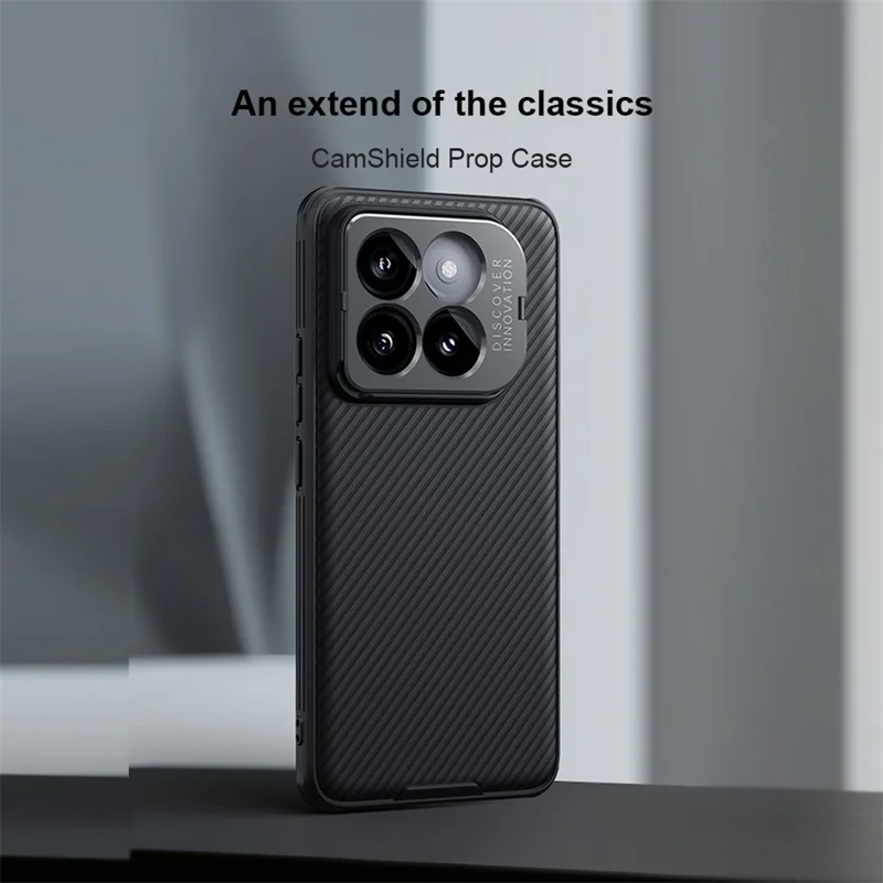NILLKIN CamShield Prop Series для чехла Xiaomi 14 Pro Phone Case Kickstand Precise Cut-out Protective Cover - Черный