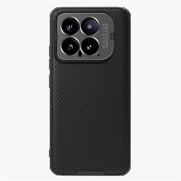 NILLKIN CamShield Prop Series for Xiaomi 14 Phone Case Camera Protection Kickstand Cover - Black