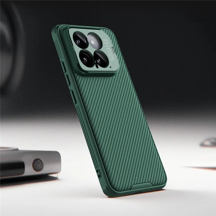 NILLKIN CamShield Prop Series for Xiaomi 14 Phone Case Camera Protection Kickstand Cover - Black