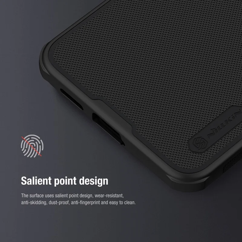 NILLKIN Super Frosted Shield Pro for Samsung Galaxy S24+ Case Cell Phone PC+TPU Protector Cover - Black