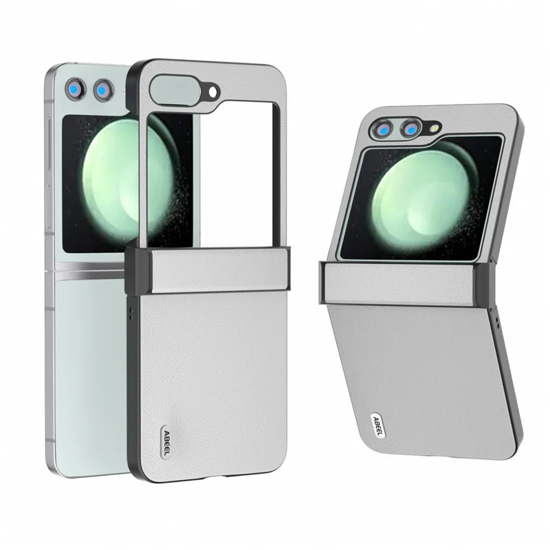 ABEEL Per Samsung Galaxy Z Flip5 5G Custodia per Telefono Copertura Ultra Sottile Protezione per Cerniera - Bianca