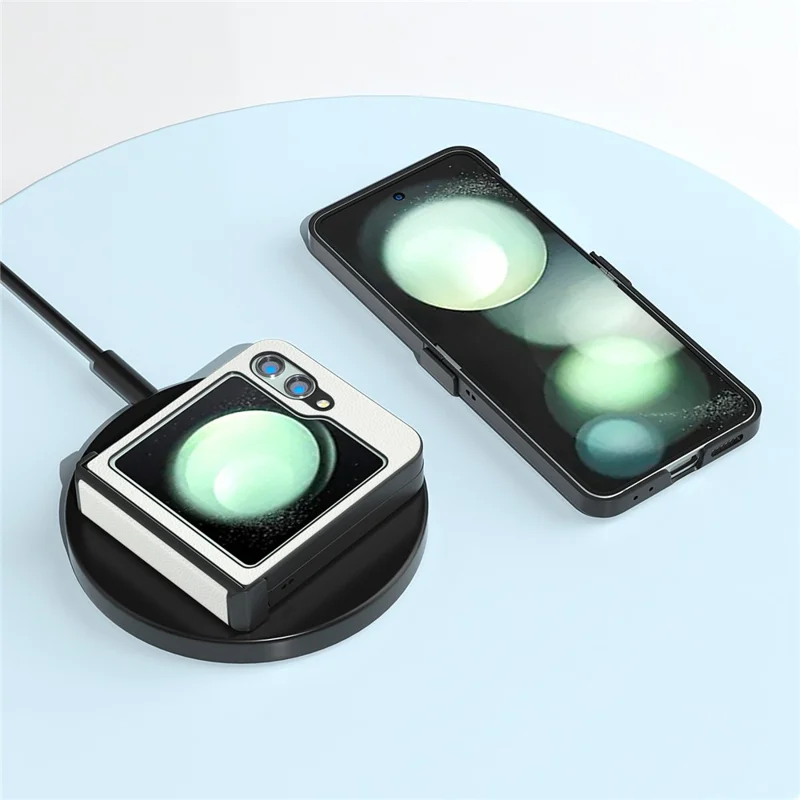 ABEEL Per Samsung Galaxy Z Flip5 5G Custodia per Telefono Copertura Ultra Sottile Protezione per Cerniera - Bianca