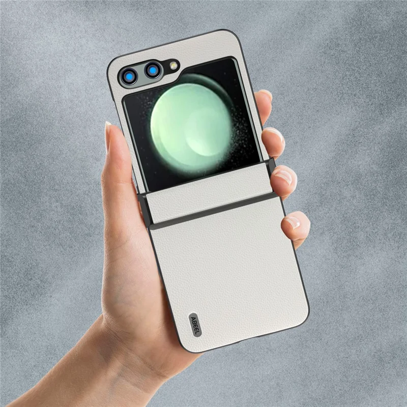 ABEEL Per Samsung Galaxy Z Flip5 5G Custodia per Telefono Copertura Ultra Sottile Protezione per Cerniera - Bianca