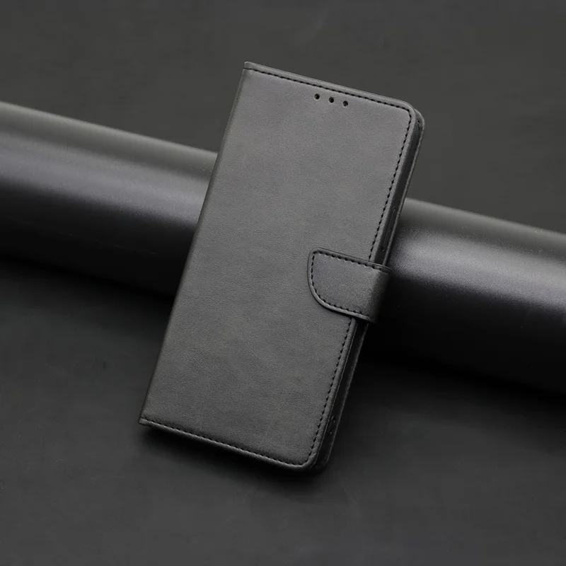 For OnePlus Ace 2 Pro 5G Case Calf Texture Full Protection PU Leather Phone Shell - Black