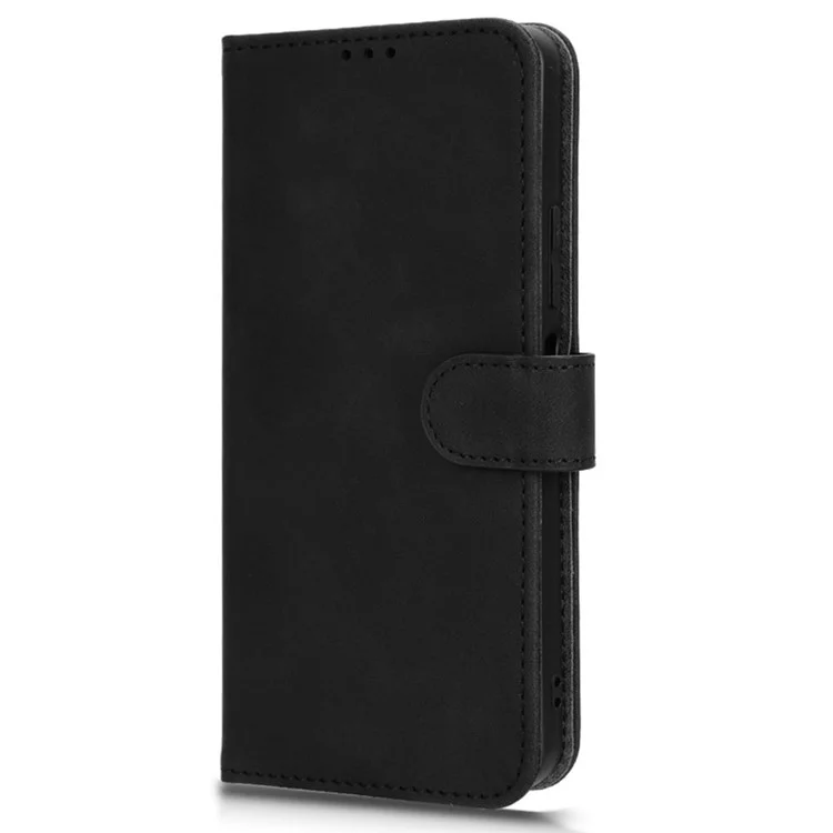 Para Xiaomi Redmi 13C 4G / Poco C65 4G Funda de piel táctil - Negro