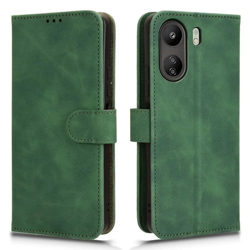 Per Xiaomi Redmi 13C 4G / Poco C65 4G Custodia Pelle Touch - Verde
