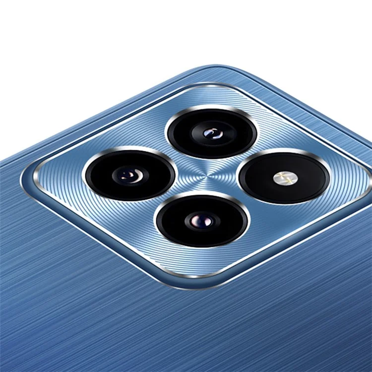 Para Xiaomi 14 Case CD Veins Lens Protection Brushed Phone Cover - Navy Blue