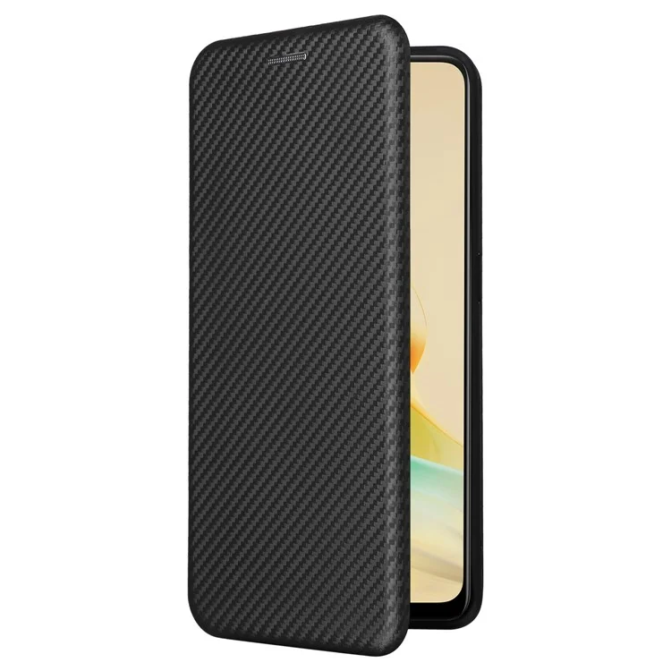 Per Oppo Reno8 T 4G Custodia Porta Carte Supporto Custodia in Pelle PU - Nero