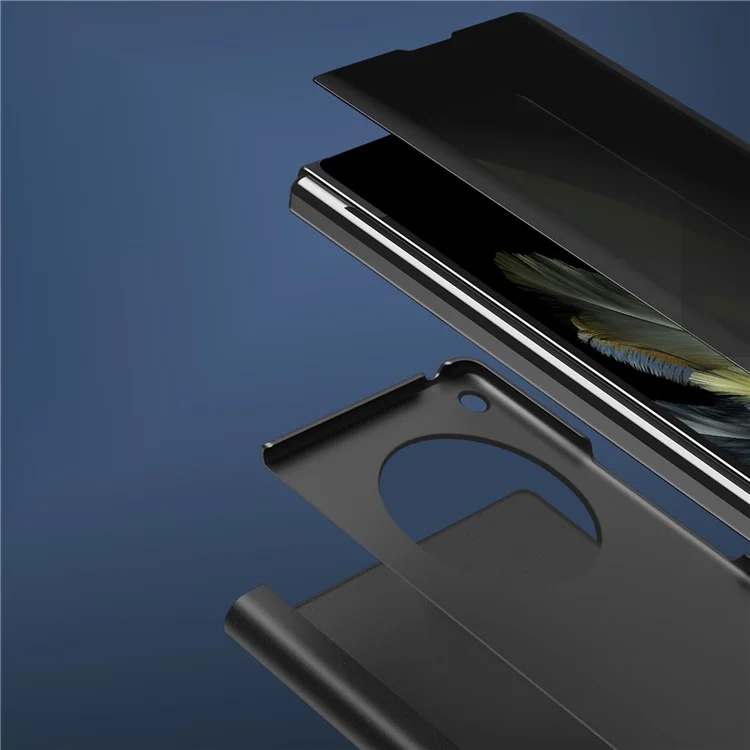 For OnePlus Open / Oppo Find N3 5G Case View Window Leather Stand Phone Cover - Black