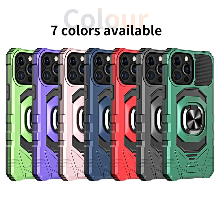 Bulk Purchasing For iPhone 11 Pro Max Cover PC+TPU Kickstand Phone Case Support Magnetic Car Mount - Purple