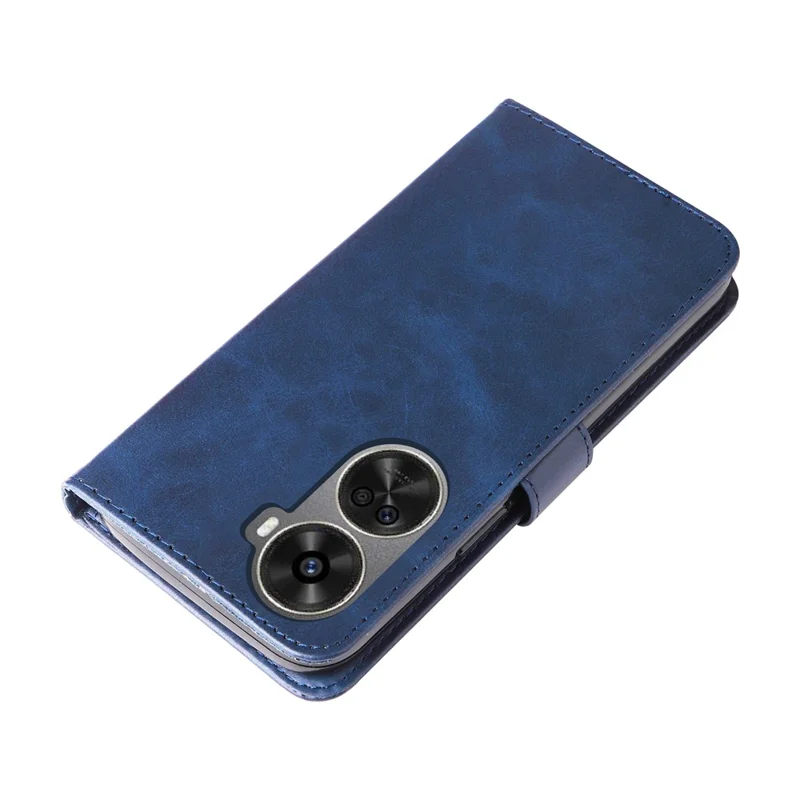 For Huawei nova 11 SE / nova 12 SE 4G Leather Cell Phone Case Zipper Pocket Flip Wallet Cover - Blue