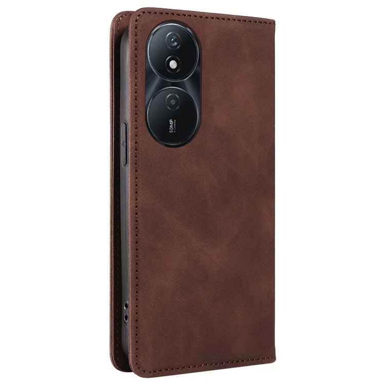 BETOPNICE 003 für Honor Play 50 Plus 5G-Hülle, stoßsicher, RFID-blockierend, Ständer - Braun