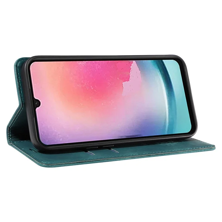 BETOPNICE 003 pour Samsung Galaxy A25 5G (Global) (161,0 x 76,5 x 8,3mm) Étui Téléphone Mobile Garde RFID Blocking Stand Cover - Vert