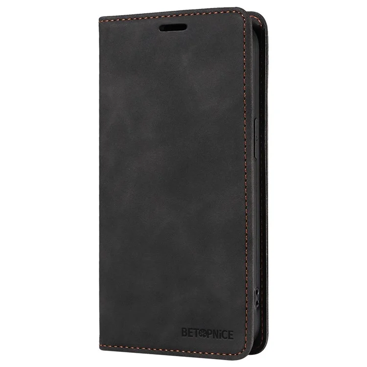 BETOPNICE 003 for Xiaomi 14 Case RFID Blocking Book Style Phone Stand Cover - Black