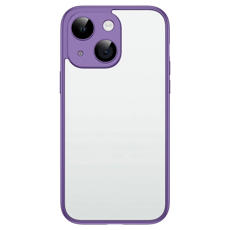 Custodia per telefono VOERO Ultra Slim per iPhone 13 6.1 pollici, cover rigida in PC, guscio del telefono con pellicola dell'obiettivo in PC - Viola
