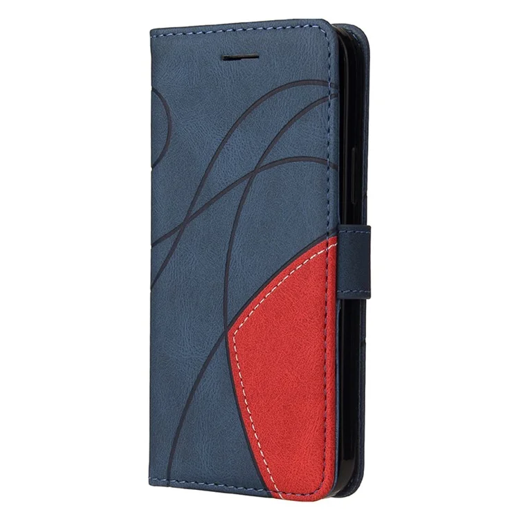 KT Leather Series-1 Phone Cover per Samsung Galaxy A25 5G (Global) (161.0 x 76.5 x 8.3mm) Custodia Portafoglio in Pelle PU - Blu