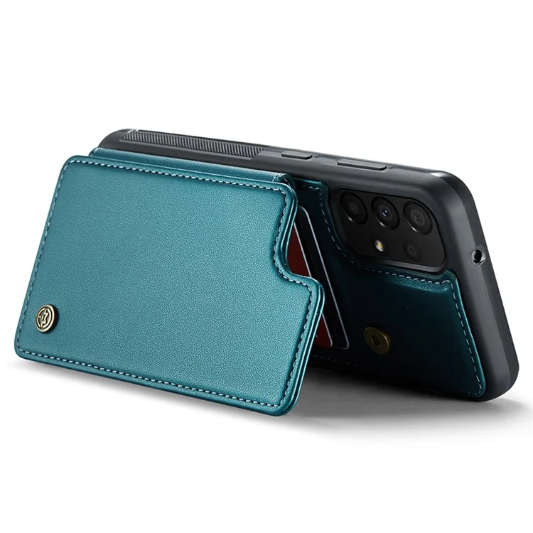CASEME C22 Série Pour Samsung Galaxy A33 5G Étui Texture Litchi Housse de Protection avec Emplacements Carte - Vert