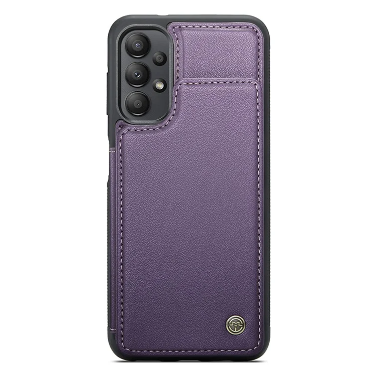 Étui CASEME C22 Series pour Samsung Galaxy A13 4G Coque brillante avec blocage RFID et porte-carte - Violet