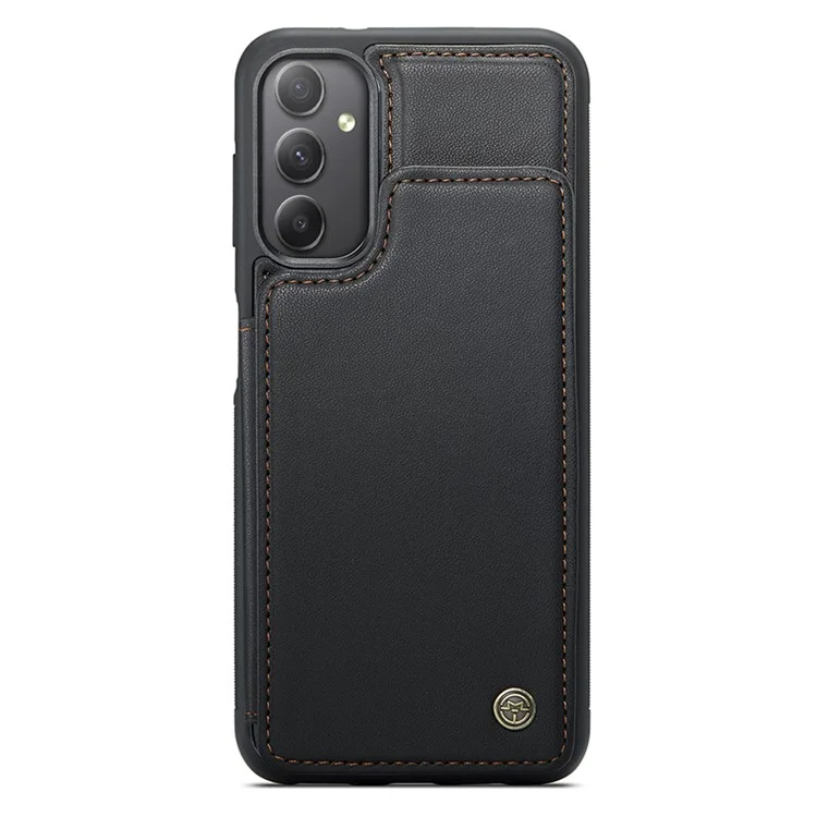 CASEME C22 Series Pour Étui Samsung Galaxy A34 5G Glossy Cuir avec Protection RFID - Noir