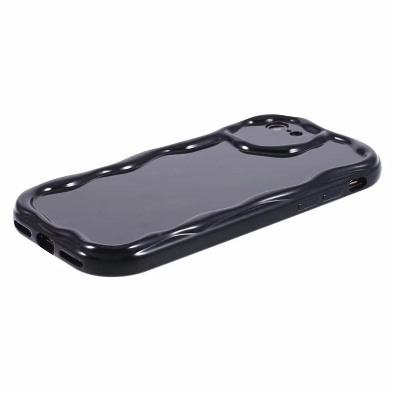 Obudowa na iPhone'a 7 / 8 / SE (2020) / SE (2022) Obudowa z falowanym kształtem Ramka z tworzywa TPU - Czarny