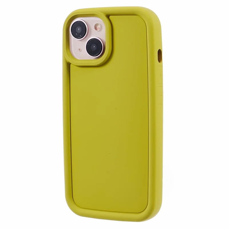 DY Series For iPhone 14 TPU Case Anti-fingerprint Phone Cover - Olive
