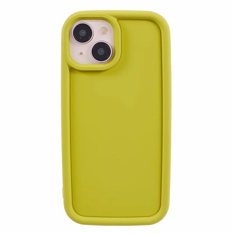 DY Series For iPhone 14 TPU Case Anti-fingerprint Phone Cover - Olive