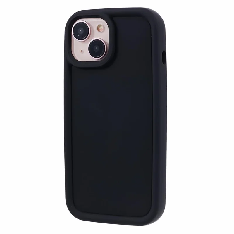 DY Series For iPhone 13 Case Rubberized Finish Soft TPU Phone Cover - Black