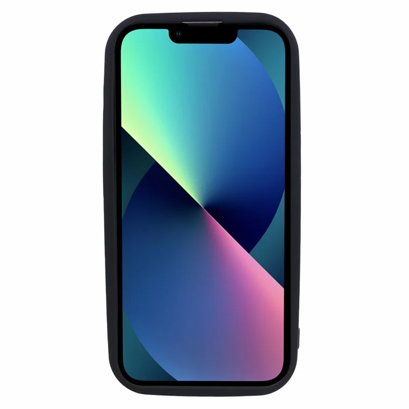 DY Series For iPhone 13 Case Rubberized Finish Soft TPU Phone Cover - Black