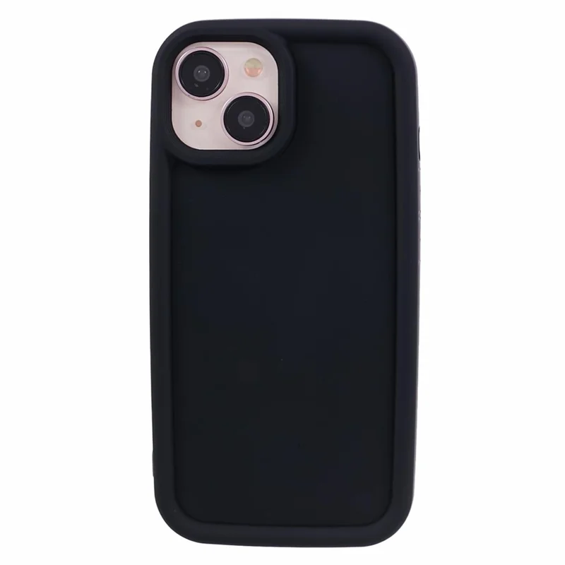 DY Series For iPhone 13 Case Rubberized Finish Soft TPU Phone Cover - Black