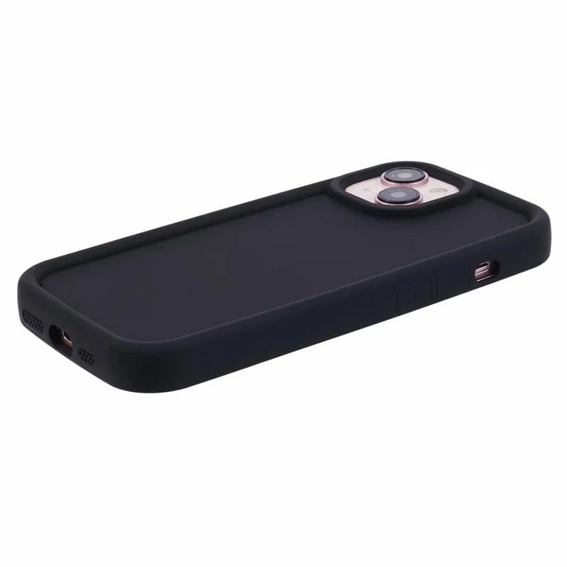 DY Series For iPhone 13 Case Rubberized Finish Soft TPU Phone Cover - Black