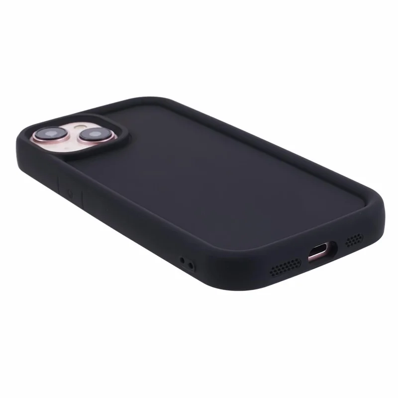 DY Series For iPhone 13 Case Rubberized Finish Soft TPU Phone Cover - Black