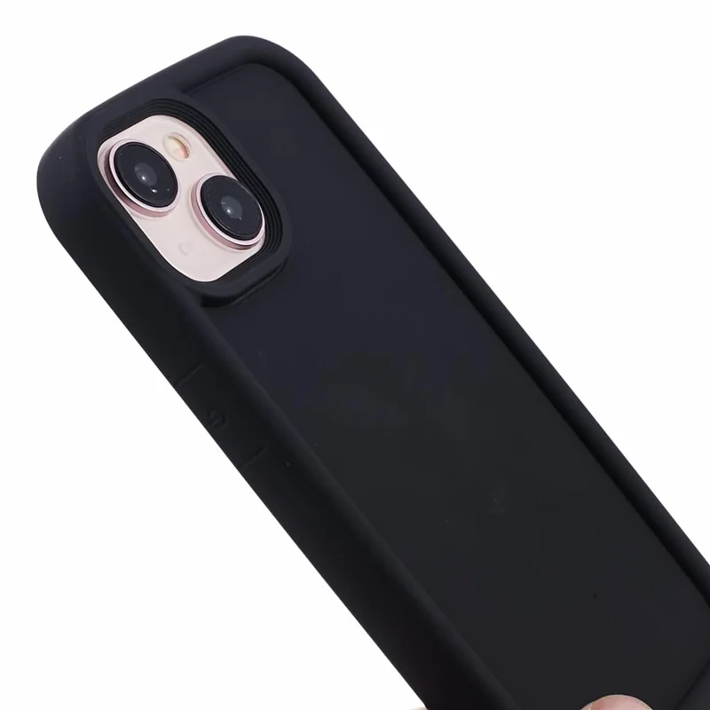 DY Series For iPhone 13 Case Rubberized Finish Soft TPU Phone Cover - Black