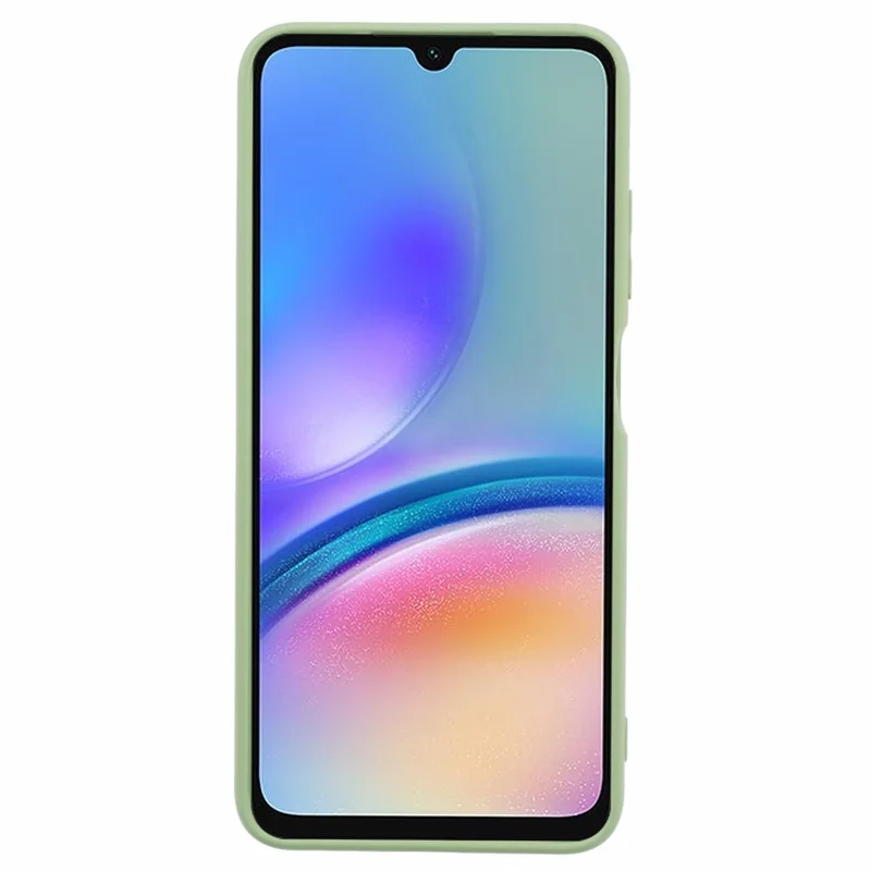 For Samsung Galaxy A05s 4G TPU Phone Case Fiber Lining Anti-Scratch Cover - Matcha Green
