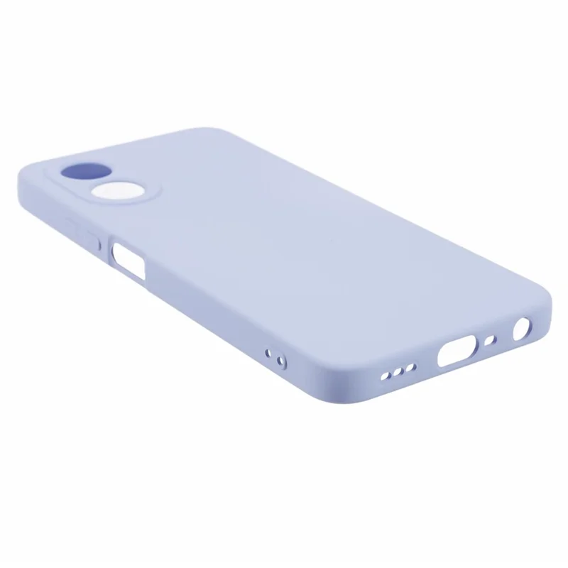 Pour Oppo A38 4G / A18 4G Coque Garnissage en Fibre TPU Couverture de Téléphone - Violet Clair