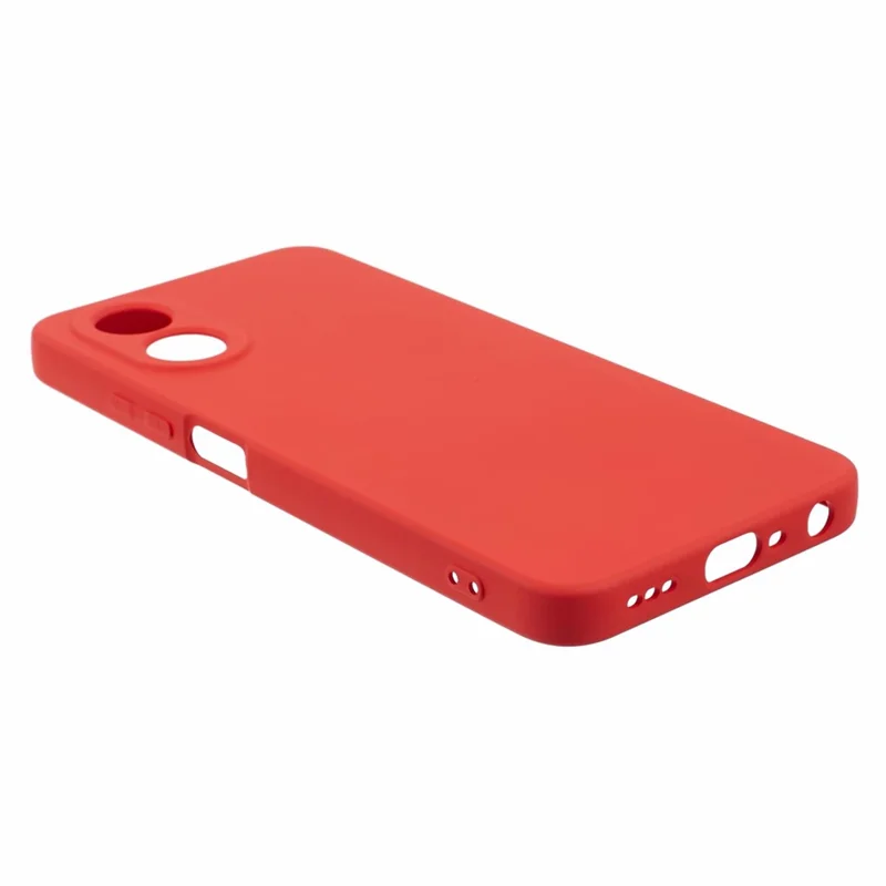 For Oppo A38 4G / A18 4G Case Fiber Lining Inside TPU Phone Cover - Red