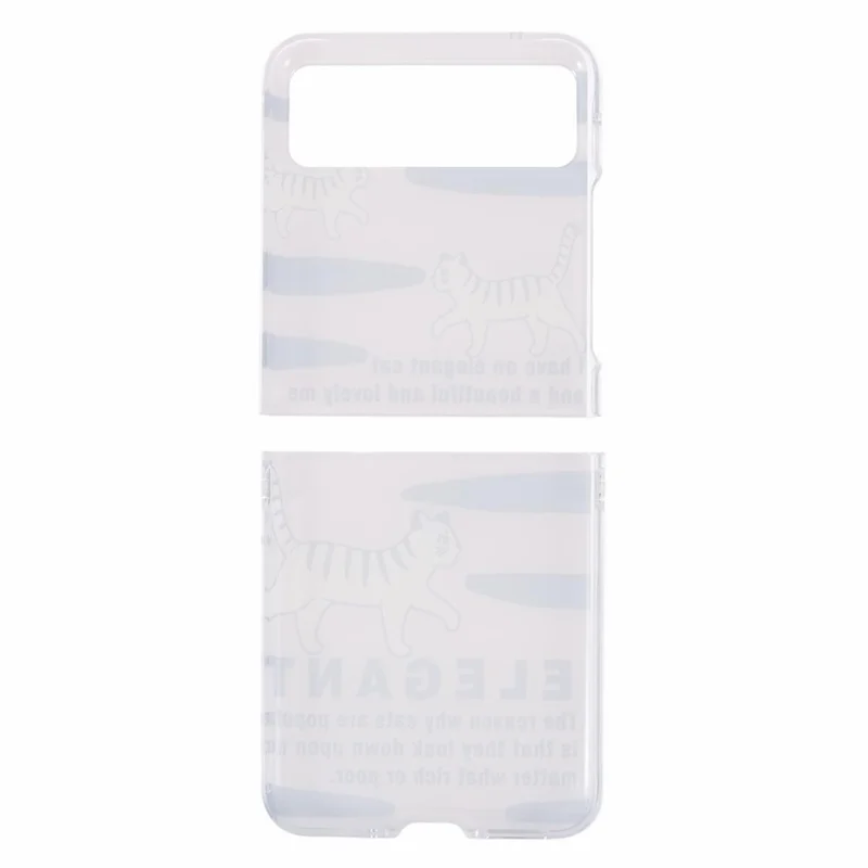 For Motorola Razr 40 5G Phone Case Hard PC Pattern Printed Back Cover - Cat