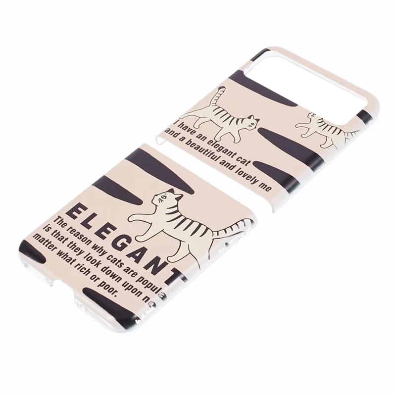 For Motorola Razr 40 5G Phone Case Hard PC Pattern Printed Back Cover - Cat