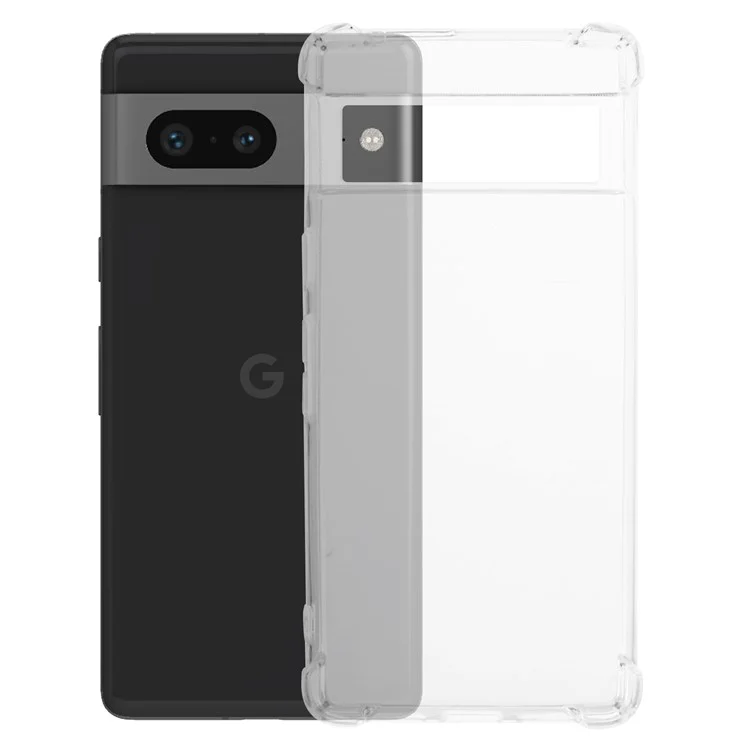 Funda TPU para Google Pixel 7 5G, funda transparente antirruido para las cuatro esquinas