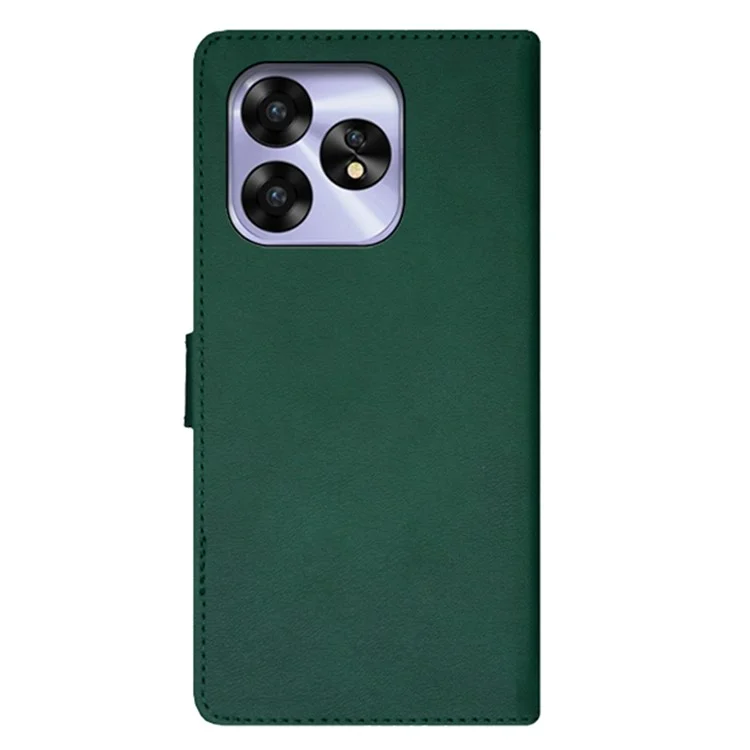 IDEWEI Para Umidigi A15 Case Porta-cartão de Couro PU Suporte de Telefone Capa - Verde