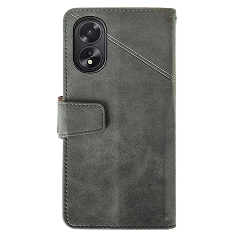 IDEWEI For Oppo A38 4G Phone Case Shockproof PU Leather+TPU Protective Cover - Black