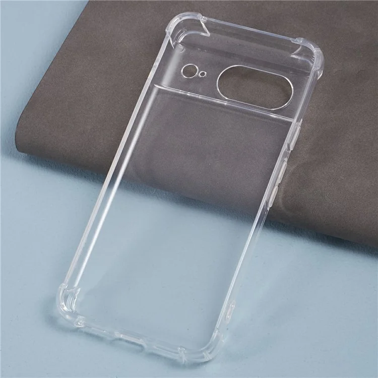 Para Google Pixel 8 Clear Case Soft TPU Four Corner Anti-drop Phone Cover